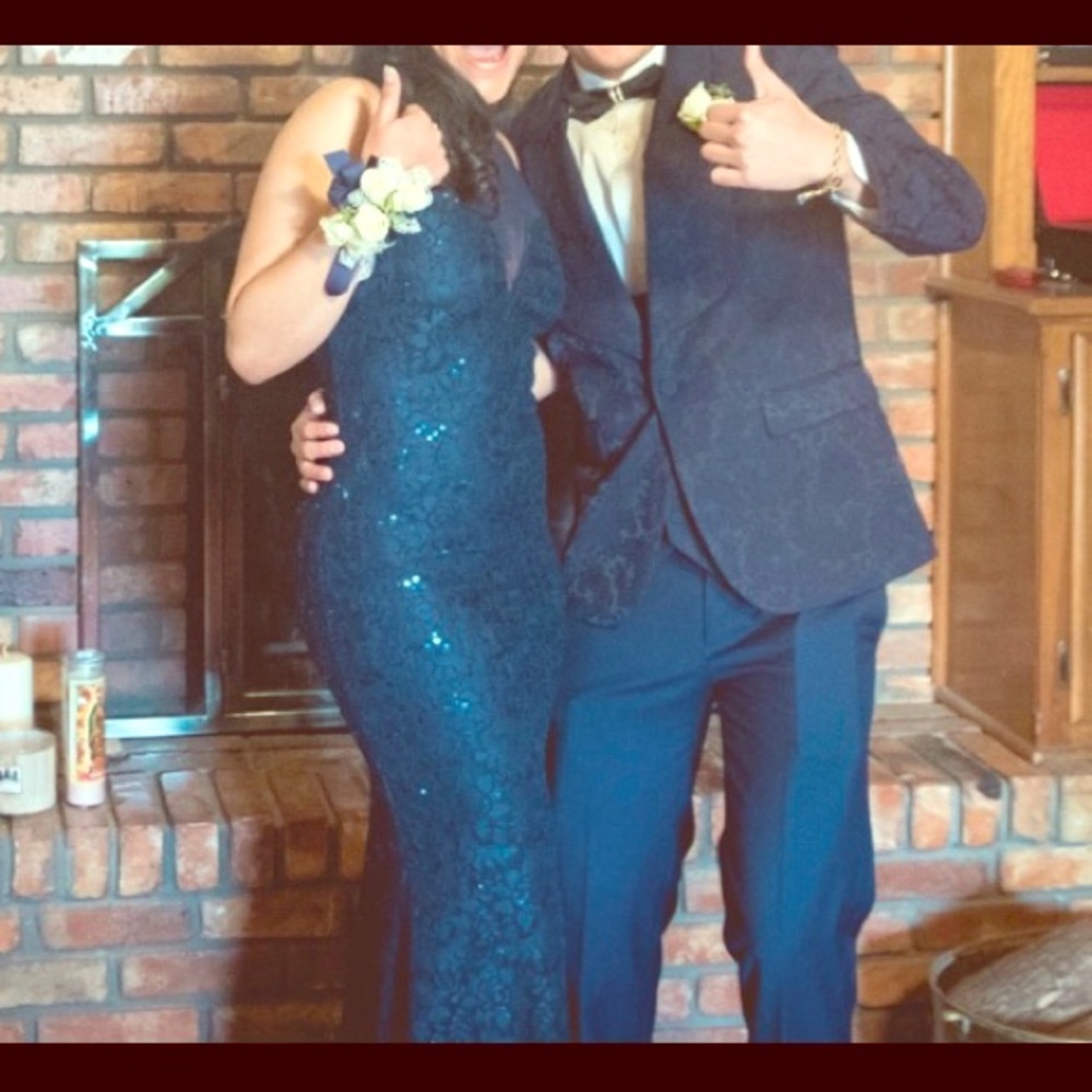 Miss Kim Navy Blue Formal/Prom Dress